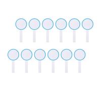 TINEASUR 12pcs Blue Foam Blank Scoreboards Handheld Dry Erase Whiteboards Reusable Practical Scoreboard Paddles for Judges and DIY Writing