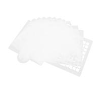 TINEASUR 12pcs Cookie Stencils Cake Pie Stencil 12pcs Creative White Pet Reusable Baking Tools Gifts for Sourdough Bakers for DIY Decor and Birthday Parties