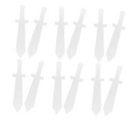 TINEASUR 12pcs Diy Graffiti Toy Sword for Boy Girl Lightweight Roman Pirate Knight Costume Accessories for Pretend Play and Halloween Party Fun