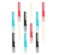 TINEASUR 12pcs Hair Combs Salon Hairbrushes Men Hairdressing Combs Plastic Two-sided Portable Multi-purpose Styling Tool Won't Hurt Scalp for Travel Random Color