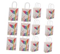 TINEASUR 12pcs Mermaid Bags Elegant Paper Treat Bags for Parties Birthdays Weddings Celebrations for Candy Souvenirs Snacks Versatile Easy to Store