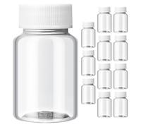 TINEASUR 12pcs Refillable Travel Bottles Small Bottles Lightweight Pet Plastic 50ml Capacity with Caps for Daily Routine and Outdoor Travel
