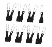 TINEASUR 15pcs Black Plastic Lottery Scratcher Tool for Scratch off Tickets