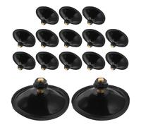 TINEASUR 15pcs Black Screw-on Suction Cup Hook with Thickened PVC and Metal Construction, M6 Screws Nut for Furniture and Bathroom Accessories, Easy Installation for Modern Homes