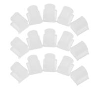 TINEASUR 15pcs Rubber Valve Rotor Bumper Stop for Brass Wind Instruments, Noise Suppression and Shock Absorption, 4mm Diameter White Rubber Accessories for Tuba and Euphonium