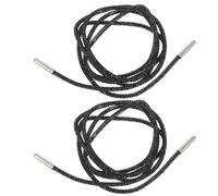 TINEASUR 1pair Black Bling Boot Shoelaces with Rhinestones, 120cm round Cotton Laces for Gym Workouts and DIY Hat Drawstrings, Sparkling Upgrade with Versatile DIY Use
