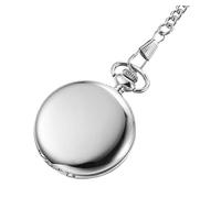 TINEASUR 1pc Retro Two- Alloy Quartz Pocket Watch Silver Vintage Design Chain for Easy Wearing Elegant for Casual and Formal Occasions