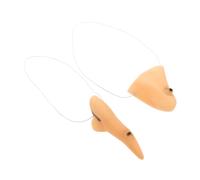 TINEASUR 1Set Wicked Witch Costume Nose Chin Evil Wizard Prosthetic Accessory for Women for Masquerade Parties Halloween Cosplay Events