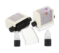 TINEASUR 2 Sets Math Roller Stamp and Elementary Students, Automatically Generates Math Problems, Compact Plastic Design, for On-the-go Learning and Addition Subtraction Practice