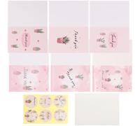 TINEASUR 2 Sets of Decorative Thank You Cards Floral Designed with Beautiful Colors and Compact Shape, Paper Material, Not Easy to Fade, Enough Space for Writing, for Colleagues and Friends