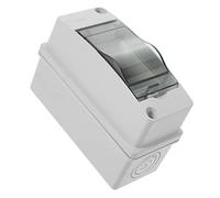 TINEASUR 2-way Outdoor Power Distribution Box with Window, Ip66 Plastic Electrical Enclosure Suitable for Wall Mount and Rv Breaker Box Applications, 12x9.1x5.5cm