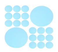 TINEASUR 20pcs Blue Adhesive LED Light Filters, 2.6 Inch round Pet Light Filter Sheets for Spotlights and Downlights, Easy Installation Ambiance Creator for Studio and Photography Setups