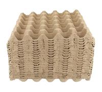 TINEASUR 20pcs Insect Larvae Breeding Tray Pulp Growing Tray 30-hole Paper Khaki for Chicken Colony Biodegradable Random Color
