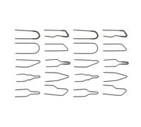 TINEASUR 20pcs Professional Wood Burning Tips Heating Wire for Pyrography Art and Leather Making, Versatile Tip Shapes and High Impedance Design Compatible Wood and Leather Crafts