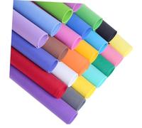 TINEASUR 20pcs Thick EVA Handmade Sheets Sponge Paper for Scrapbooking Craft DIY Flower Background Cardboard Decor Mixed Colors Random Color