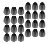 TINEASUR 24 Pcs Black Silicone Replacement Earbuds for Stethoscope Accessories, Soft Ear Tips Compatible with Medical Supplies, Suitable for Hospital Use