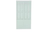 TINEASUR 24 Slots Card Rack Attendance Card Rack 12.6 X 7.9 X 2.4inch Wall-mounted Plastic Holder Convenient to Use Visual Time and Attendance Next to Time Clock for Employees and Students