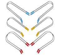 TINEASUR 24Pcs Hot Curler Clips Replacement Set 1.9Cm, 2.54Cm, 3.2Cm Roller Jaw Clamps Heat Resistant Hair Roller Securing Pins for Salon and Home Styling