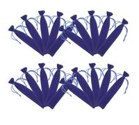 TINEASUR 25pcs Blue Flannel Pen Case Set with Protective Drawstring Sleeves, Sturdy Pen Pouch for Writing Tools, for Home and Office Use by Students and Clerks