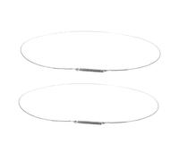 TINEASUR 2pc Washing Machine Door Seal Spring Clamp Stainless Steel Fit Front Load Washer Tools Accessories for Door Hinge Opener Leak-seal Repair Washers