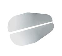 TINEASUR 2pcs Aluminium Alloy Side Mirror Rain Shield Rain Eyebrow Visor Guard for Car Rearview Mirrors Flexible Durable Silver Protection for Cars Suvs Trucks