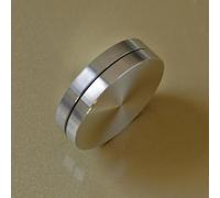 TINEASUR 2pcs Aluminum Alloy Bearing Turntable for Cake and Glass Rotating Tray Base Stable Table Swivel Accessory Round Lazy Susan Stand Replacement