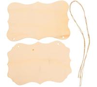 TINEASUR 2pcs Blank Wooden Plaques for DIY Painting and Wedding Decoration, Simple Elegant Synthetic Wood Material with Comfortable Texture, for Craft Projects and Wedding Directions