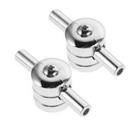TINEASUR 2pcs Double Ended Drum Lugs Cylindrical Metal Replacement Parts for Snare Tom Bass Drums Friction Reducing Design with Optimized Tension Control for Enhanced Sound Quality and Wide