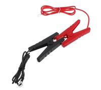 TINEASUR 2Pcs Farm Electric Fence Jump Leads with Copper Wire Clamps Outdoor Durable Solar Fence Charger Accessories Easy Install Power Connectors for Livestock and Wildlife Control