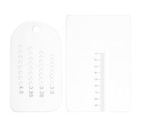 TINEASUR 2pcs Leather Hole Punch Tool Set with Acrylic Positioning Ruler for Precise Positioning and Userfriendly Design, for Sewing and Diverse DIY Tasks by Artisans