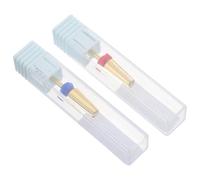 TINEASUR 2pcs Manicure Nail Drill Bits Set Carbide Cuticle Drill Bits Metal Grinding Heads for Acrylic Nails Art Polishing Tools Professional Hand Use