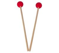 TINEASUR 2pcs Marimba Sticks Percussion Instrument Hammers with Red Nylon Core Heads and Beech Wood Handles, Not Easy to Crack, Safe to Use, for Beginners and Professionals Playing