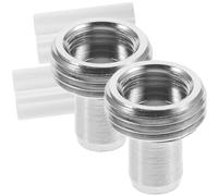 TINEASUR 2pcs Metal Pen Tip Ceramic Sleeve Light Pen Easy to Install Easy to Remove Features Silver Red Colour for Presentation and Maintenance Use