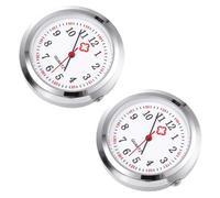 TINEASUR 2pcs Nurse Fob Watch DIY Pocket Watch Dials with Intuitive Glass Faces Convenient to Carry for Manual DIY and Making Your Favourite Nursing Pocket Style