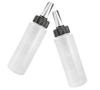 TINEASUR 2pcs Plastic Hairdressing Wash Bottles with Nozzle, Leak Proof and Easy to Squeeze, Graduated Scale Applicator Bottles for Liquid Medicine and Beauty Treatments at Assorted style