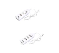 TINEASUR 2pcs Port Usb Hub Splitter Out Usb Charger Hub for Laptop Pc Computer Outlet Extension