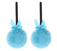 TINEASUR 2Pcs Powder Puff Makeup Powder Puffer 5.89X2.75X1.97In Lightweight Quick Application Plush Fiber for Beginners and Makeup Artists Travel Use