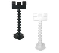 TINEASUR 2pcs Selfie Stick Clips Pet Treat Holder Food Clips Pvc Material Black White Smartphone Attachment Helps Take Pet Photos Suitable for Tablet