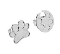 TINEASUR 2pcs Silver Alloy Nail Ring Palette for DIY Nail Art and Professional Use, Delicate Ring-shaped Manicure Paint Tray with Unique Design for Colour Blending and Photo Props