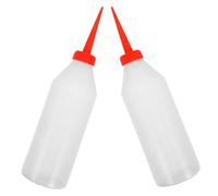 TINEASUR 2pcs Squeeze Bottle Plastic Oil Dispenser Sewing Machine Oiler Lightweight Easy to Carry Red Spare Oil Jug for Storage and Embroidery Use by Sewing Enthusiasts