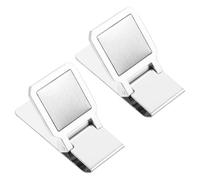 TINEASUR 2pcs Stainless Steel Money Clips, Small Portable Cash Clamp for Men, Practical Wallet Clip for Office and Travel Use
