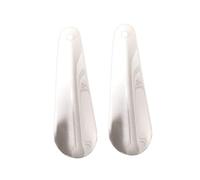 TINEASUR 2pcs Stainless Steel Shoehorn Tool Durable Shoe Lifter for Easy Footwear Access Ergonomic Design for Comfortable Use for Men Women Elderly