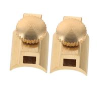 TINEASUR 2pcs Tiny Brass Screws Small Flute Accessories Base High Purity Copper Smooth Finish Instrument Repair Kit Easy Installation Fasteners for Flute Maintenance