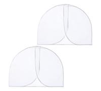 TINEASUR 2pcs Translucent Garment Covers Dustproof Clothes Storage Bags Made of Peva for Shirts and Tops with Easy Access, Suitable for Clothes Shops and Dry Cleaning Shops