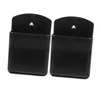 TINEASUR 2pcs Wall Mount Remote Control Holder Organizer Lightweight Remote Storage Box for Living Room and Bedroom Versatile Wall Storage for Remotes and Small Items