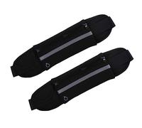 TINEASUR 2pcs Waterproof Sports Waist Pack for Running Hiking Diving Adjustable Fanny Pack Phone Holder Suitable for Outdoor Activities Black
