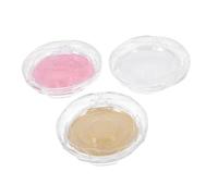 TINEASUR 3 Pcs Empty Eyelash Storage Cases Small Eyelash Organizer Boxes with Crystal Glitter and Rainbow White Base Cards for Travel and Makeup Use