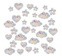 TINEASUR 3 Sheets Cloud Shaped PVC Window Decals for Bird Strike Prevention Non Adhesive Static Cling Window Stickers for Glass Doors Anti-Collision Protection