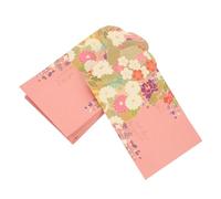 TINEASUR 30pcs Japanese Style New Year Red Envelopes with Flower Pattern, Foldable Money Pouches for Party Celebration and Festival Packaging