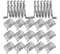 TINEASUR 30pcs Plastic Barbed Wire Fence with Long Term Stability and Constant Springback, Silver Military Base Accessories for Soldier Dioramas and War Diorama Layouts